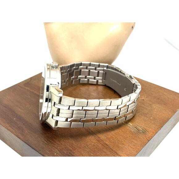 Bulova Men's Watch 96A305 Automatic Black Dial Silver Stainless Steel 42mm - Picture 9 of 14